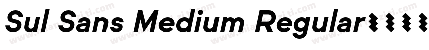 Sul Sans Medium Regular字体转换